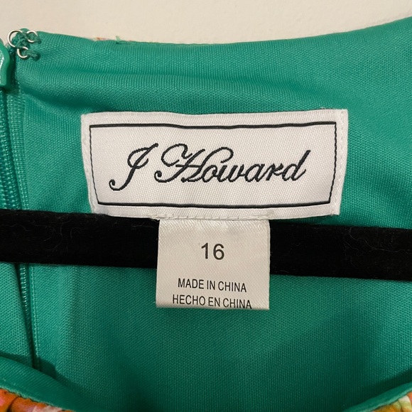 Green Plaid J Howard Dress - 16 - Picture 4 of 4